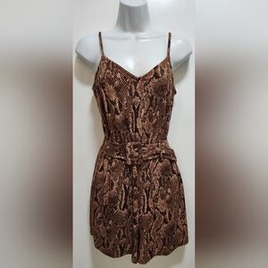 Express Snake Print Romper